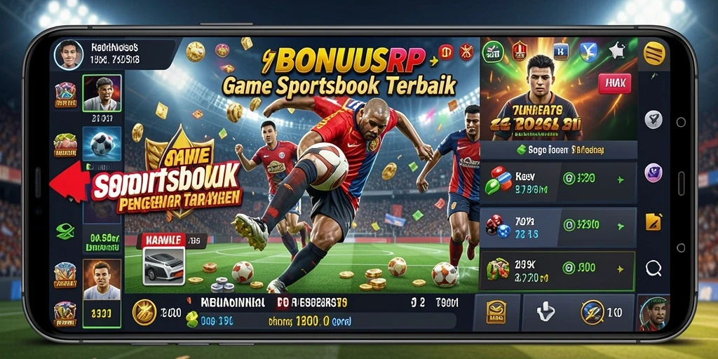 Gameplay menarik dari aplikasi Sportsbook BONUSRP dengan berbagai pilihan taruhan.
