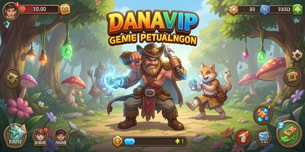 Tangkapan layar gameplay <strong>DANAVIP</strong> menampilkan aksi mengelola kerajaan dengan cara yang seru.