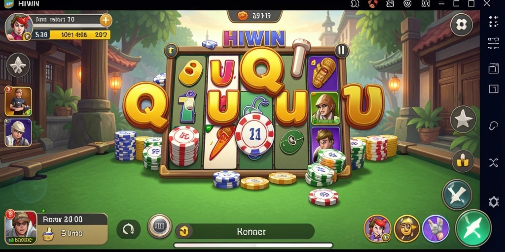 Tampilan gameplay seru HIWIN dalam QiuQiu yang menguji strategi.